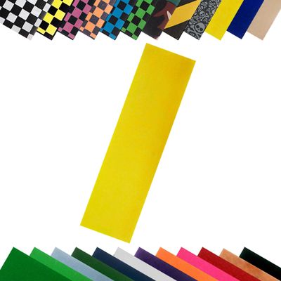 TURBO 9 x 33 Inch Skateboard Grip Tape Sheet Yellow