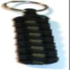RedVex Thin Line Paracord Key Chain/Key Fob - Choose your colors - 3", 4", 6", and 8" Lengths (Qty-1) (Black with Green (OD) Line, 6-inch) view 2