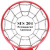 Dakzhou Basketball net, 304 Stainless Steel Chain Braided, Permanent Rust Proof (12 Links), Quick Installation. view 2