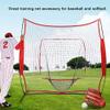 EVTSCAN 7' X 7' Baseball & Softball Practice Hitting & Pitching Net with Bow Frame, Carry Bag and Bonus Strike Zone, Great for All Skill Levels, Regulation view 2