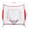 EVTSCAN 7' X 7' Baseball & Softball Practice Hitting & Pitching Net with Bow Frame, Carry Bag and Bonus Strike Zone, Great for All Skill Levels, Regulation view 4