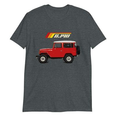 1978 Red BJ40 FJ40 Land Cruiser Off Road SUV Short-Sleeve Unisex T-Shirt