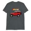 1978 Red BJ40 FJ40 Land Cruiser Off Road SUV Short-Sleeve Unisex T-Shirt view 1