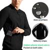 BVVU Sauna Suit for Men Sweat Sauna Jackets Workout Shirt Body Shaper Fitness Shapewear Long Sleeve Black view 4