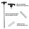 ABCCANOPY 11 Inch Tent Stakes 10 Pcs Non-Rust Metal Ground Anchors, Heavy Duty Spikes with 4 Ropes for Outdoor Camping, Black view 3