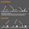 ABCCANOPY 11 Inch Tent Stakes 10 Pcs Non-Rust Metal Ground Anchors, Heavy Duty Spikes with 4 Ropes for Outdoor Camping, Black view 4