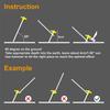 ABCCANOPY 15 Inch Tent Stakes 10 Pcs Non-Rust Metal Ground Anchors, Heavy Duty Spikes with 4 Ropes for Outdoor Camping, Yellow view 4