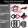 Dasking Heavy Bungee Resistance Band Set Gravity Yoga Bungee Cord Resistance Belt Set 4D Bungee Dance Rope Workout Fitness Home Gym Professional Training Equipment (Weight Class-3: 70KG) view 3