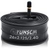 1-PC 26" Bike Inner Tube 26x2.125/2.25/2.35/2.4 AV32MM Schrader Valve56/64-559 26" Bicycle Tube Compatible with 26 x 2.125 26 x 2.25 26 x 2.3 26 x 2.35 26 x 2.40 Bike Tire Tube view 1
