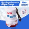 12V 2000GPH Electric Bilge Pump Marine Boat Submersible Water Pump Non-Automatic view 2