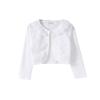 Thin Cotton Lace Cardigan for Girls Cardigan Tops Clothing Sweaters Summer Knitting Kids Outerwear White1 2T view 1