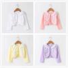 Thin Cotton Lace Cardigan for Girls Cardigan Tops Clothing Sweaters Summer Knitting Kids Outerwear White1 2T view 2