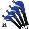 Andux Golf 460cc Driver Fairway Wood Club Head Covers Blue Extra Long Neck 4pcs/Set view 1