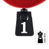 Andux Golf Club Wood Head Covers 460CC Driver Covers Red view 3