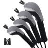 Andux Golf 460cc Driver Fairway Wood Club Head Covers Gray Extra Long Neck 4pcs/Set view 1
