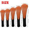 Andux 5pcs/Set Mesh Golf 460cc Driver Fairway Wood Club Head Covers Long Neck with No. Tags Black/Orange view 3