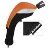 Andux 5pcs/Set Mesh Golf 460cc Driver Fairway Wood Club Head Covers Long Neck with No. Tags Black/Orange view 4