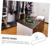 DOITOOL 1pc Skate Rack Roller Skates Wall Mounted Clothing Rack Inline Display Shelf Wall Mount Hanger Hook Hanger Frame Stand Display Stand Beam Ordinary Stainless Steel view 3