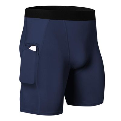WRAGCFM Compression Shorts Underwear Men,Mens Athletic Compression Shorts Running Workout Spandex Underwear Cool Dry Active Baselayer (NavyXXL)