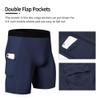 WRAGCFM Compression Shorts Underwear Men,Mens Athletic Compression Shorts Running Workout Spandex Underwear Cool Dry Active Baselayer (NavyXXL) view 2