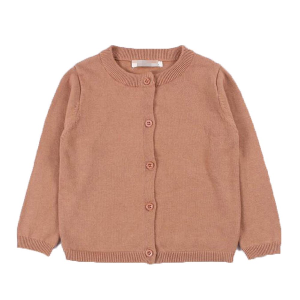 Baby Boys Girls Cardigan Autumn Cotton Sweater Tops Children Clothing Knitted Cardigan Sweater Spring Clothes 15011 New Brown 3T