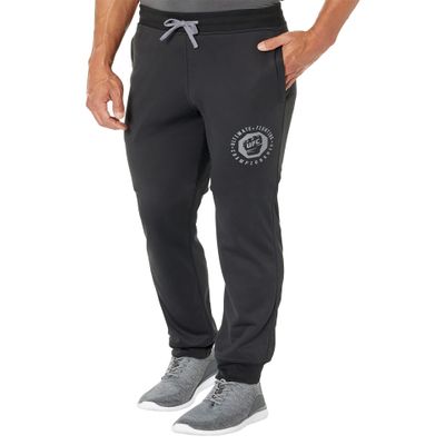 UFC Basic Tech-Joggers for Men Ideal for Gym, Walk, Leisure 100% Polyester Stretchable Waistline Black 2XL One Size