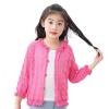 Yiqinyuan Kids Girls Cardigan Sweater Girls Sweaters Casual Solid Baby Girl Knitted Cardigan Sweaters for Girls Big Kids Pink 24M view 1