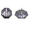 3 Folding Middle Finger Umbrella - Travel Rain Umbrella - Golf Umbrella - Windproof Umbrella Funny Gift for Women Men Black view 3