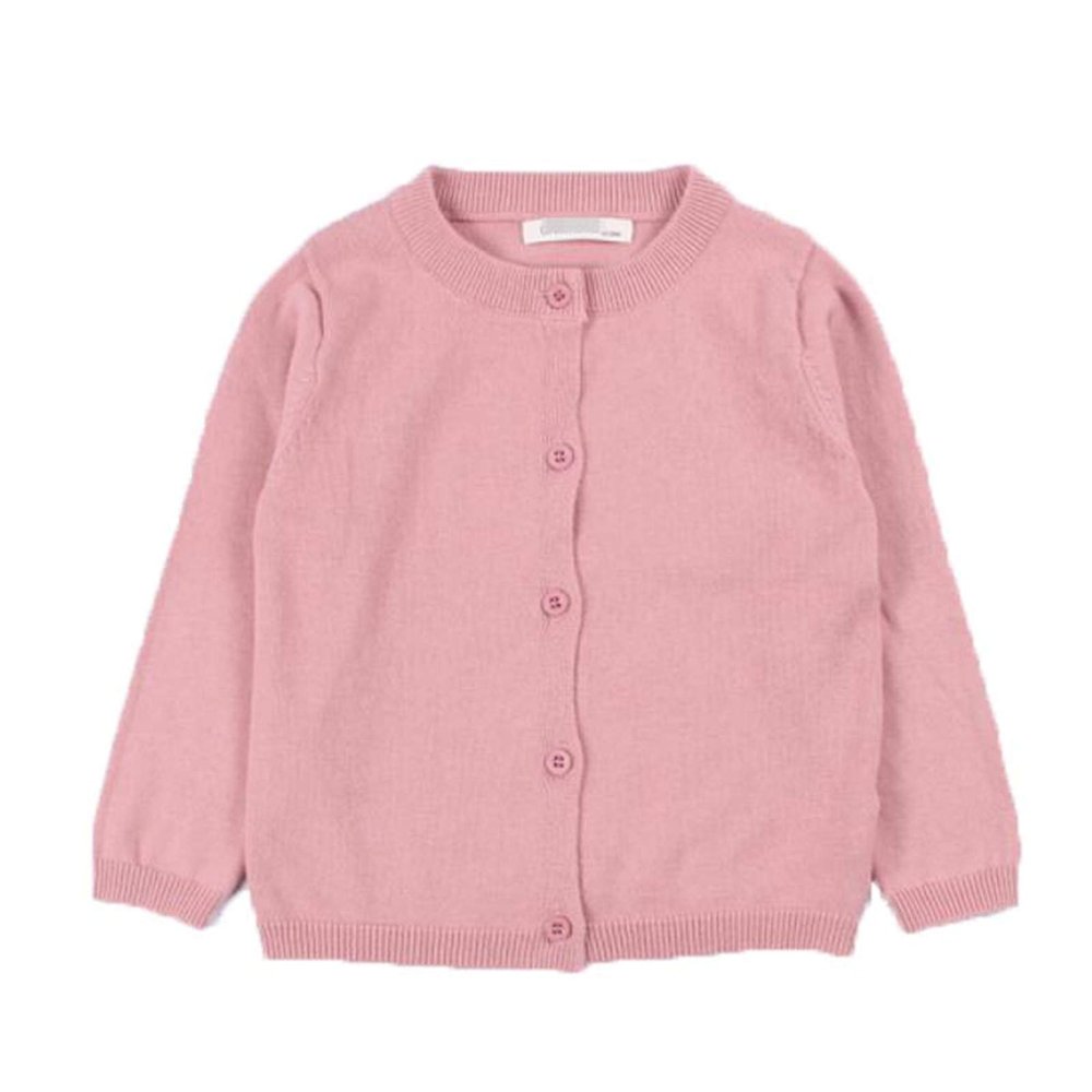 Baby Boys Girls Cardigan Autumn Cotton Sweater Tops Children Clothing Knitted Cardigan Sweater Spring Clothes 15011 New Pink 5T