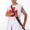 BLESSUME Medieval Knight Belt with Sword Frog Holster Rapier Scabbard Holder 1pc (Brown 1) view 4