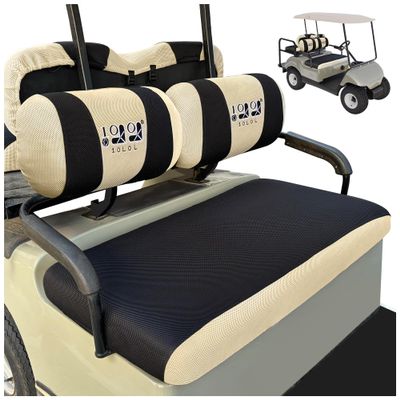 10L0L Golf Cart Front Seat Covers for Yamaha G2/G9/G16/G19/G22 & Club Car DS Pre-2000 | Breathable Polyester Mesh, Washable, Anti-Scratch | OEM Replacement, Tool-Free Installation