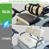 10L0L Golf Cart Front Seat Covers for Yamaha G2/G9/G16/G19/G22 & Club Car DS Pre-2000 | Breathable Polyester Mesh, Washable, Anti-Scratch | OEM Replacement, Tool-Free Installation view 4