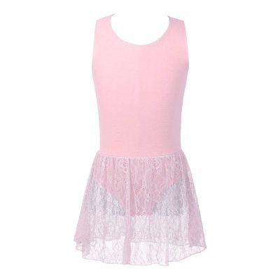 Freebily Girls Basic Ballet Dance Outfits Gymnastics Leotard Tiered Chiffon Skirt Ballerina Tutu Dance Dress Activewear A Pink 8 Years