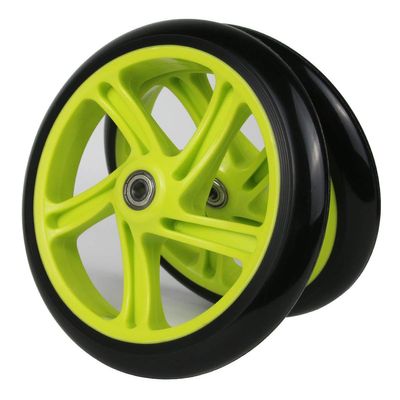 Z-FIRST 2PCS 200mm Adult Scooter Wheels with ABEC 9 Bearings for Razor and Adult Kick Scooters (Green)