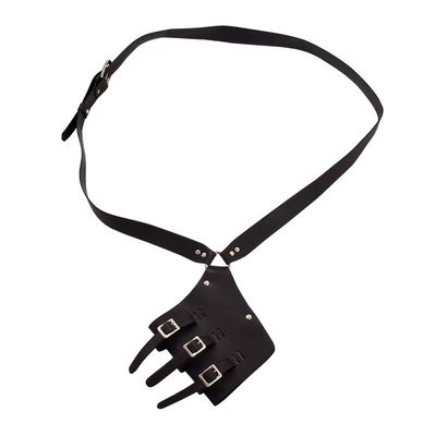 BLESSUME Medieval Knight Belt with Sword Frog Holster Rapier Scabbard Holder 1pc (Black 2)