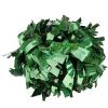 Cheerleading Pom Poms Metalic Holographic Cheerleader with Baton Handle 6 inch 1 Pair 2 Pieces (Kelly Green) view 1