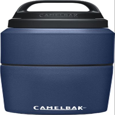 CamelBak MultiBev Water Bottle & Travel Cup Vacuum Insulated Stainless Steel Navy 17oz bottle & 12oz cup