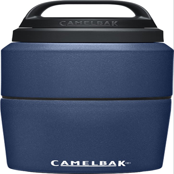 CamelBak MultiBev Water Bottle & Travel Cup  Vacuum Insulated Stainless Steel  Navy  17oz bottle & 12oz cup