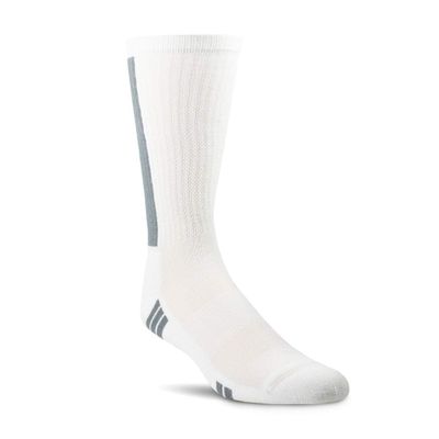 ARIAT 2351 Men's Breathable Temperature Regulating Venttek Mid Calf Performance Socks, 2-Pair Pack, White,XL