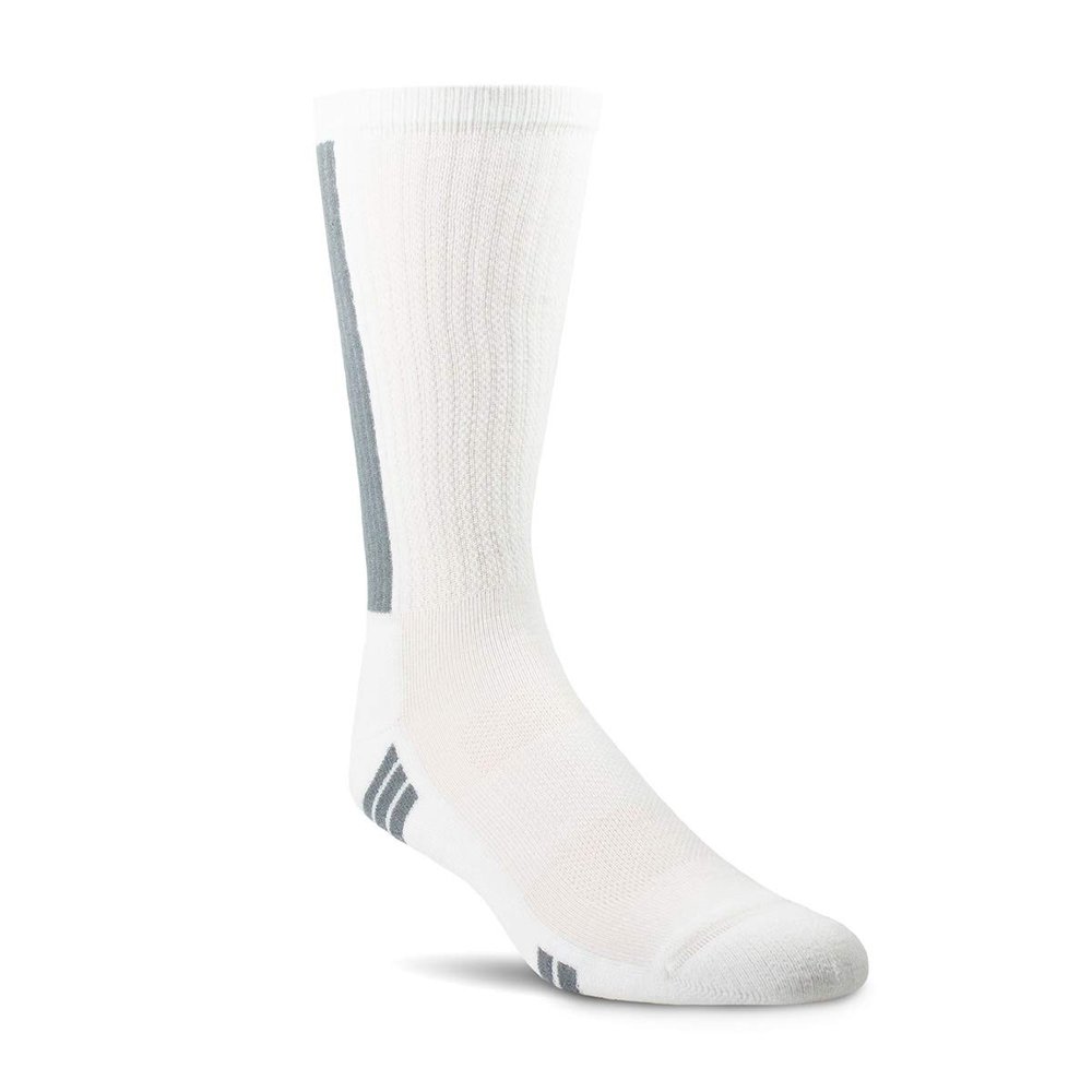 ARIAT 2351 Men's Breathable Temperature Regulating Venttek Mid Calf Performance Socks, 2-Pair Pack, White,XL