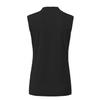 BASUDAM Women's Sleeveless Golf Polo Shirts V-Neck Collarless Tennis Running T-Shirts Quick Dry Black XL view 3