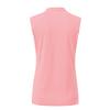 BASUDAM Women's Sleeveless Golf Polo Shirts V-Neck Collarless Tennis Running T-Shirts Quick Dry Pink S view 3