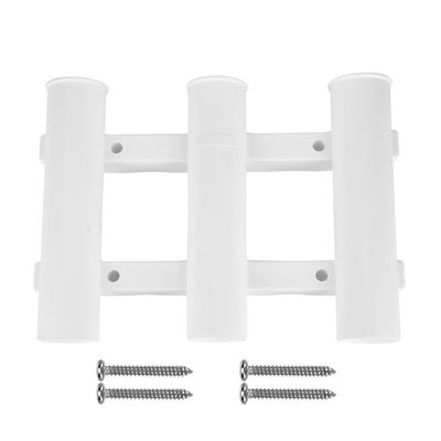 3 Tube Rod Holder, 3 5cm Thick Fishing Rod Holder Made of Abs, Fishing Rod Bracket, Boat Fishing Bracket Rack Pole Tube Mount Tool Accessory