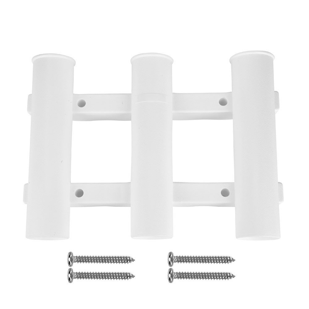 3 Tube Rod Holder, 3 5cm Thick Fishing Rod Holder Made of Abs, Fishing Rod Bracket, Boat Fishing Bracket Rack Pole Tube Mount Tool Accessory