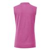BASUDAM Women's Sleeveless Golf Polo Shirts V-Neck Collarless Tennis Running T-Shirts Quick Dry Dark Rose L view 3