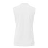 BASUDAM Women's Sleeveless Golf Polo Shirts V-Neck Collarless Tennis Running T-Shirts Quick Dry White L view 3