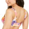Hula Honey Juniors' Palm Printed Side-Knot Bralette Bikini Top (Turmeric Multi, X-Small) view 2