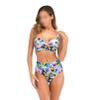 GTHTTT Strapless Swimsuits Women 2 Piece Bra Cross Thong Set Open Back Bathing Suits,White,3XLarge view 1