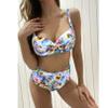 GTHTTT Strapless Swimsuits Women 2 Piece Bra Cross Thong Set Open Back Bathing Suits,White,3XLarge view 2