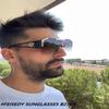 FEISEDY Square Oversized Sunglasses for Men Women, Flat Top Shield One Piece Lens Sun Glasses Shades B2765 view 2